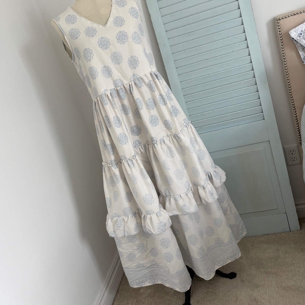 Upcycled Reimagined Tiered Maxi dress